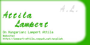attila lampert business card